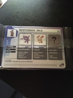 Pokémon Gentleman Nils Sealed Promo Card