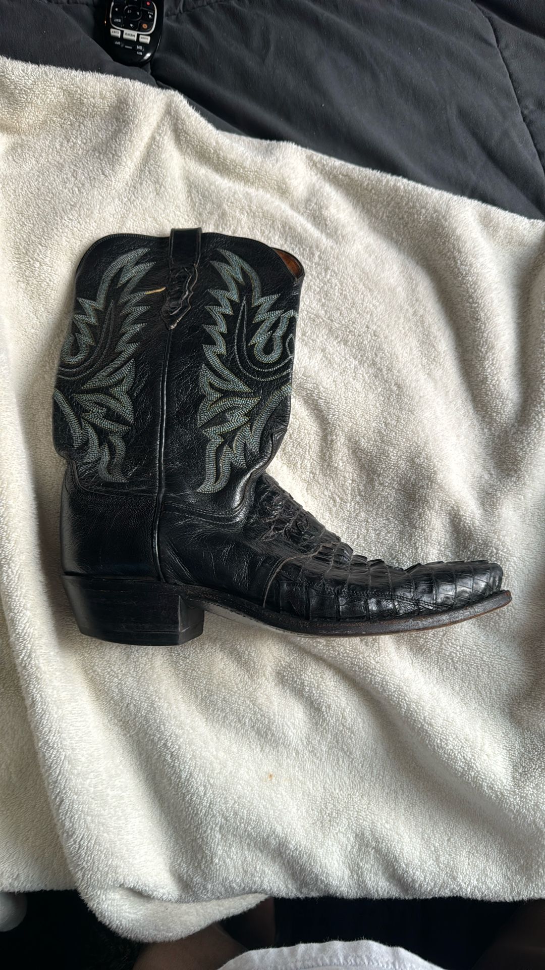 Lucchese Exotic Crocodile Cowboy Boots