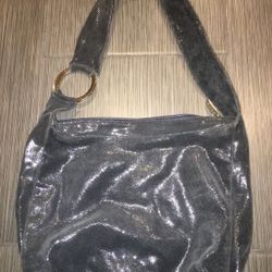 Purse dark blue shimmer handbag! So cute!
