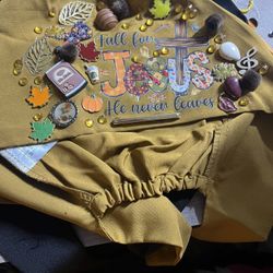 “fall For Jesus He Never Leaves” Scrub Cap