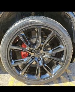 22 inch rims with tires and locks