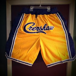 Crenshaw Lakers Nipsey Hussle, Kobe Bryant NBA Basketball Shorts