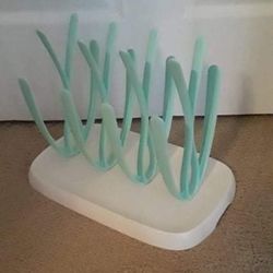 seafoam green unique baby bottle drying rack $8 FIRM