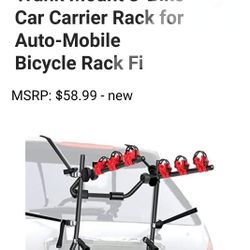 3 Bike  Car Carrier Rack NEW
