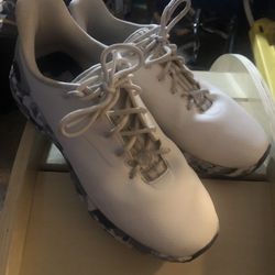 G/fore White Camo Golf Shoes 8.0
