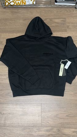Essential hoodie black