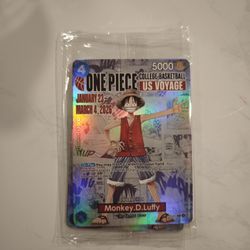 ONE PIECE COLLEGE BASKETBALL US VOYAGE TRADING CARD LIMITED IN HAND