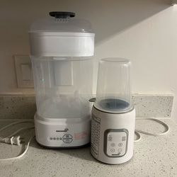 Baby bottle warmer  and bottle sterilizer