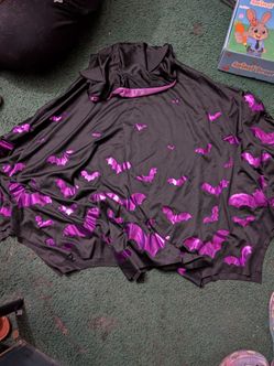 Bat Poncho with Hoodie