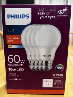 Phillips LED 60w 4 Pk