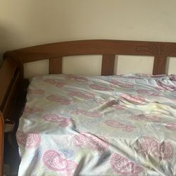 Brown Twin Bed for Sale (mattress not included)