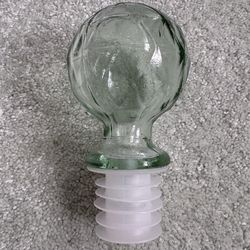 Clear glass decanter stopper to fit standard bottle Next for wine decanters