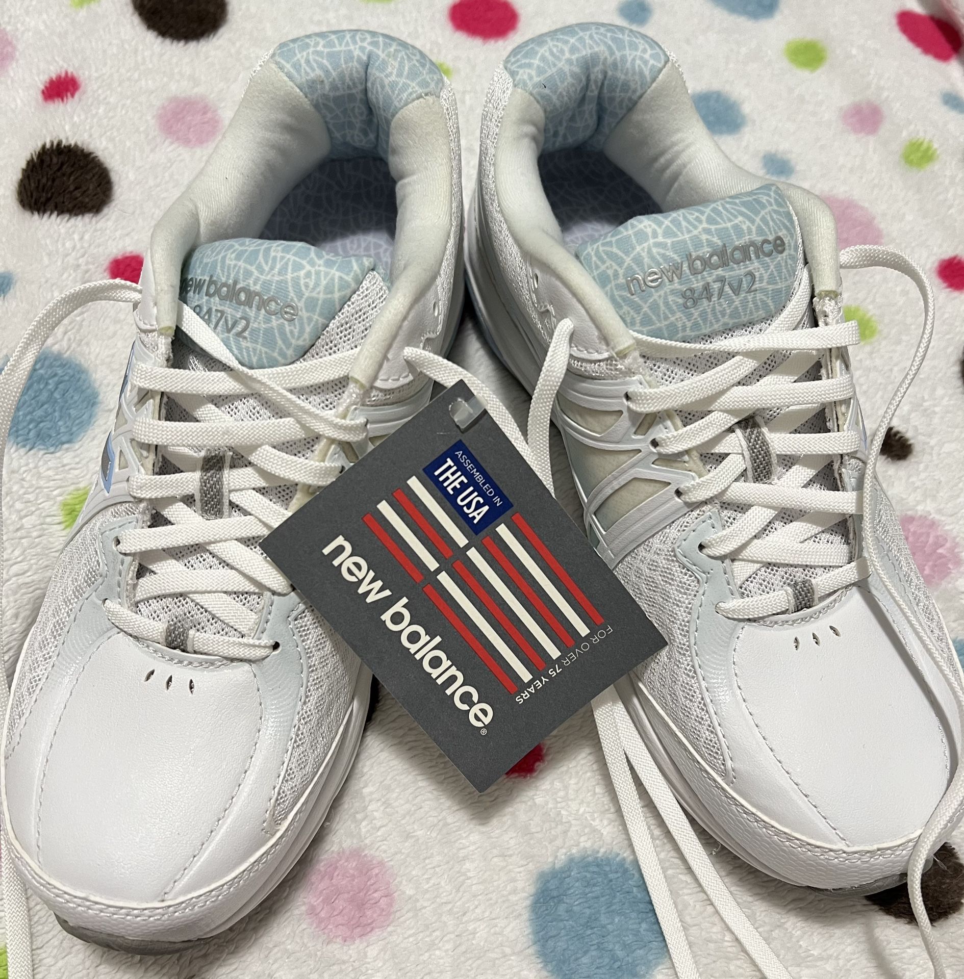 Brand New-New Balance White/Blue/Gray