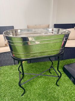 Selling a Large Beverage Tub with Tray & Stainless Steel Stand
