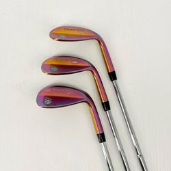 Bombtech Golf Wedges Volcano Torche Set 60°,56°,52° - Stock Shaft - Stock Grip