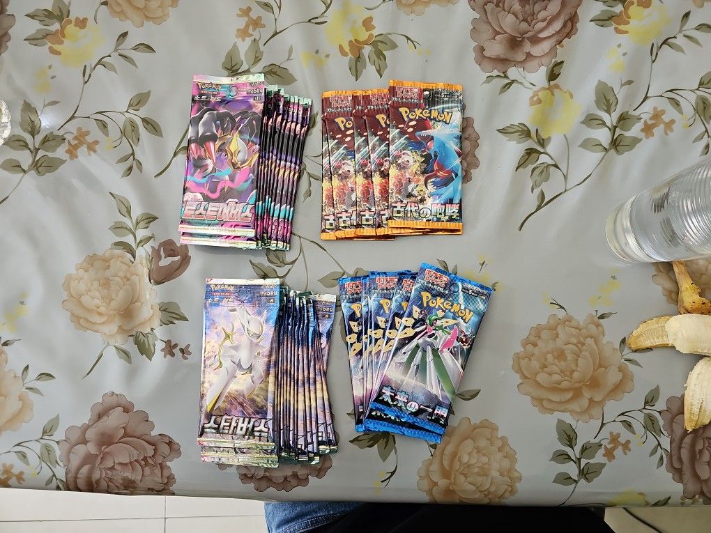 Selling Japanese And Korean Pokemon Booster Packs