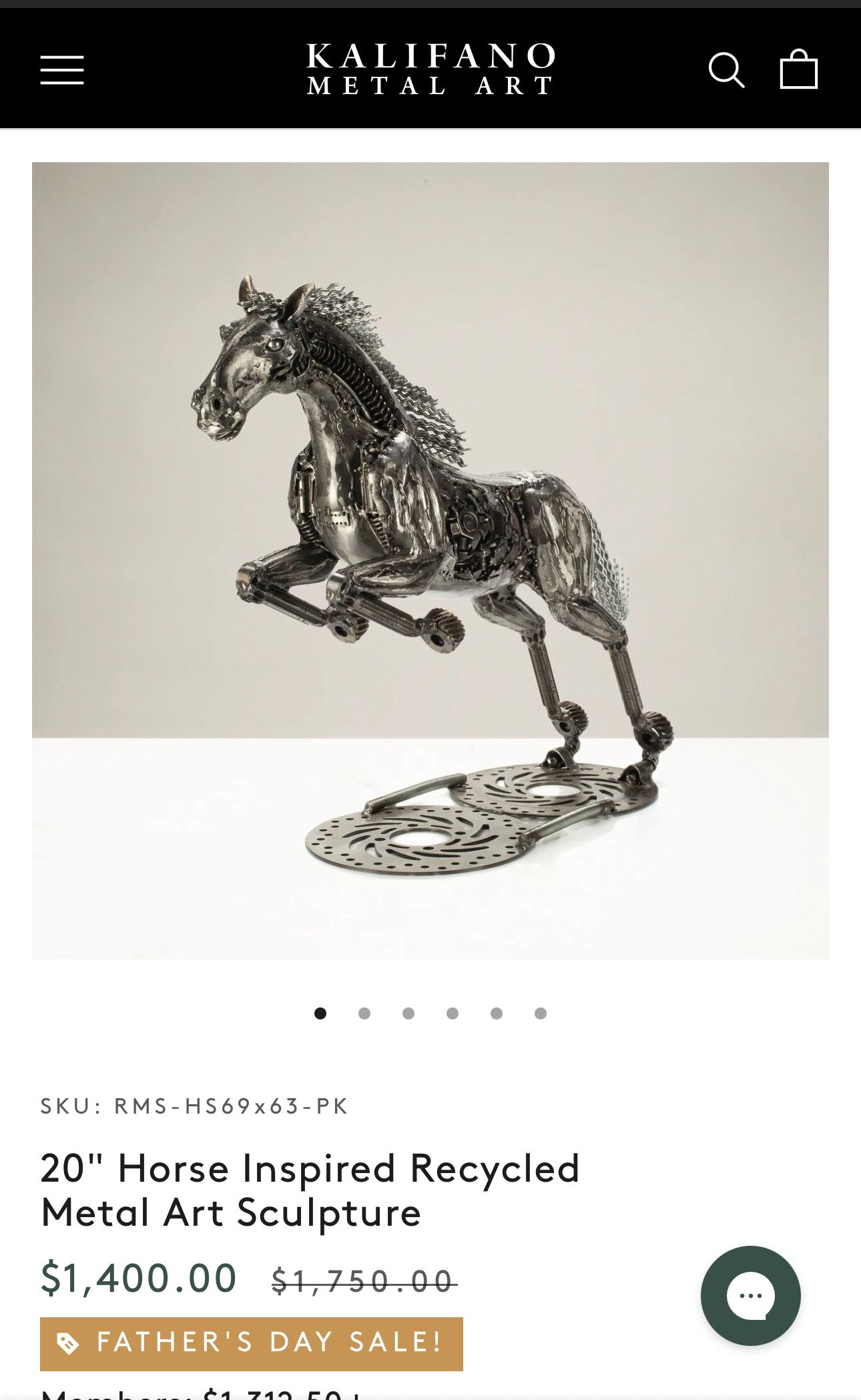 Horse Inspired Recycled Metal Sculpture