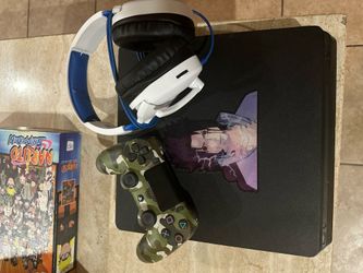 PS4 with controller