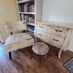 Chair, Dresser And Stool Set