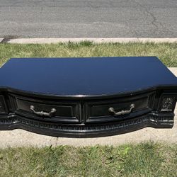 Black TV Stand Television Table 