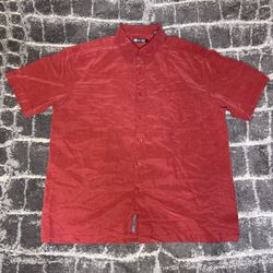 REI Polynosic Rayon Short Sleeve Button Up Shirt | Size L | Outdoor Hiking Shirt