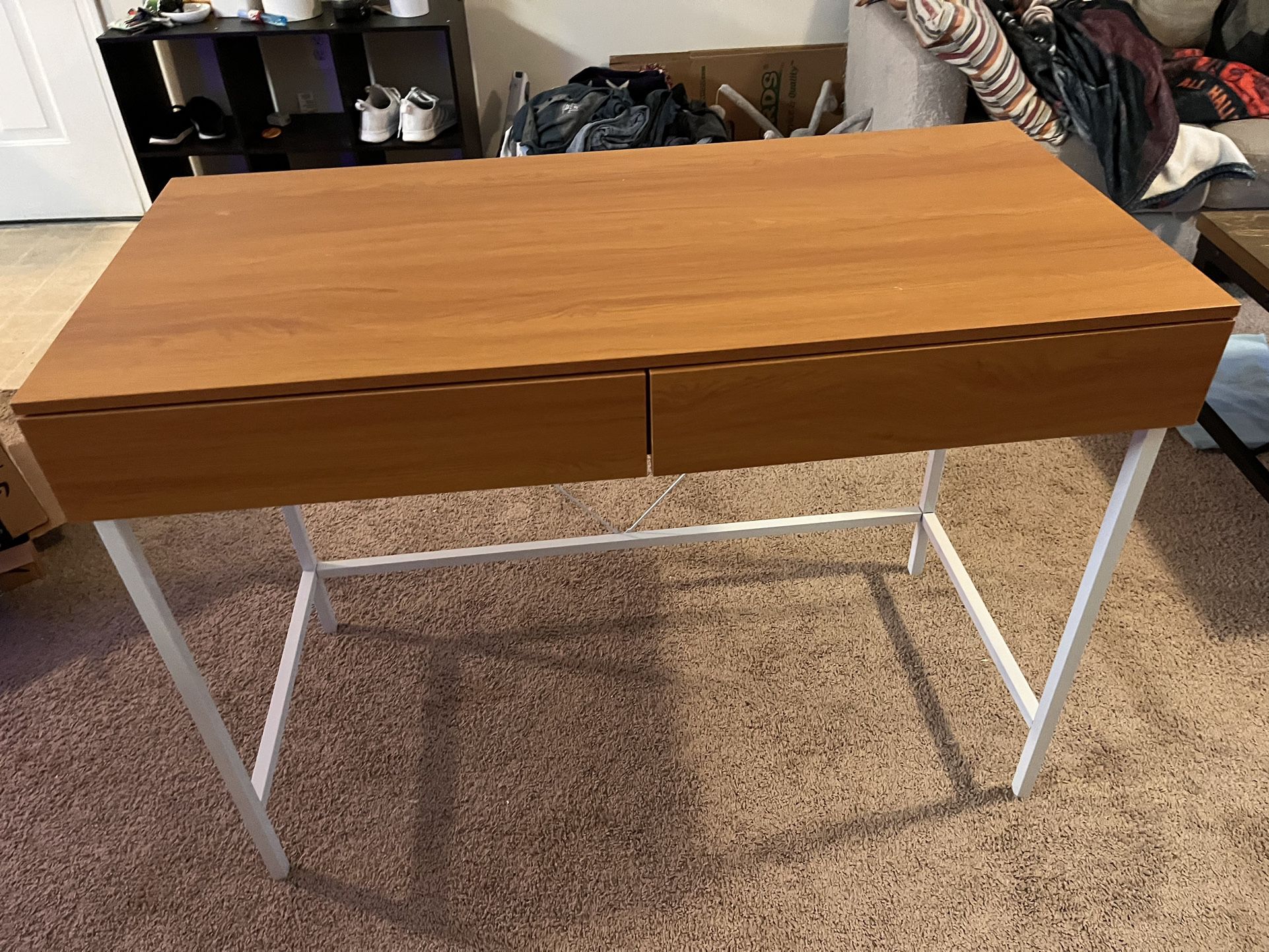 Sturdy Desk With Two Drawers