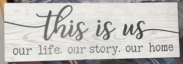 This Is Us - Wooden Sign 