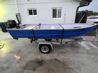 Aluminum Boat For Sale , Mercury 9.9 HP And Trailer 