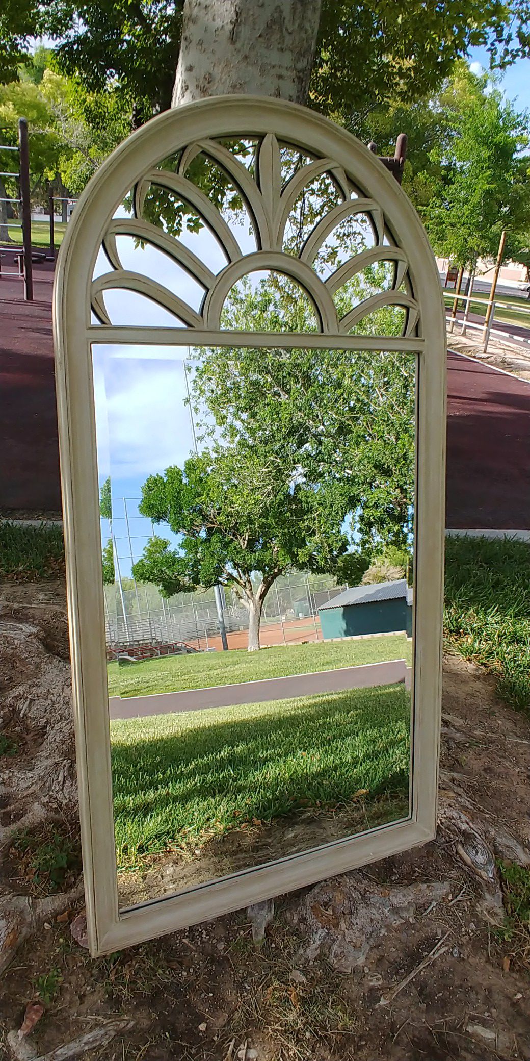 28" x 52.5" Ivory Wall Mirror