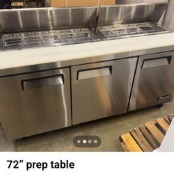 72 Prep Table 