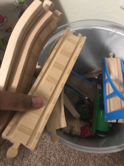 Several Thomas trains and tracks sold all together