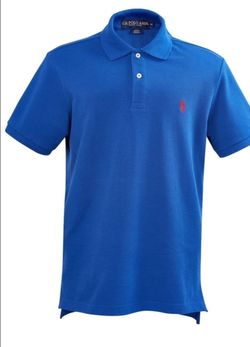 U.S. Polo Assn. Men's Classic Polo Shirt, Blue Raft/Red, XXL
