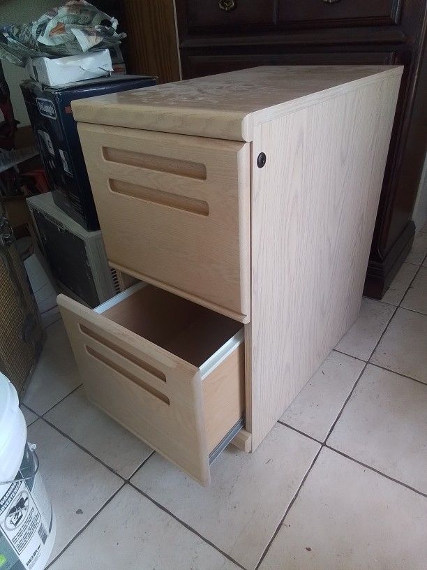 Wood Filing Cabinet