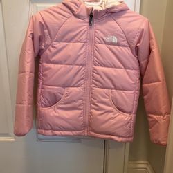 North Face Girls Pink Jacket Size 6 Year Old 
