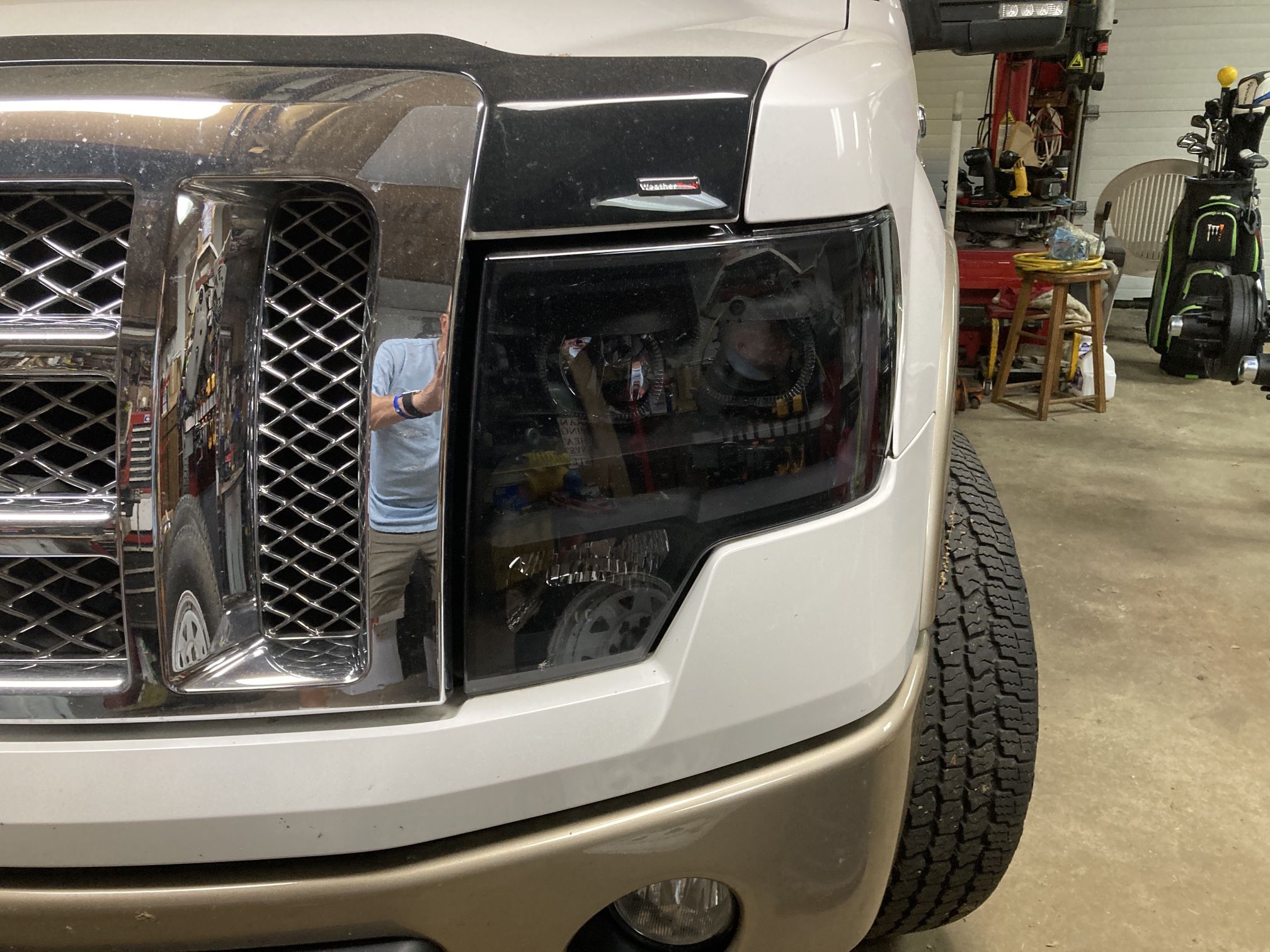 Smoke LED Headlights 2009-2014 Ford F150