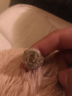 10k gold Virgo ring