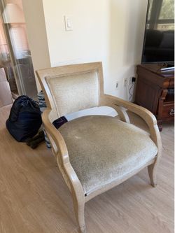 Beige Accent Chair