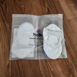 Stelle Toddler Size 8 White Girls Ballet Shoes Flats