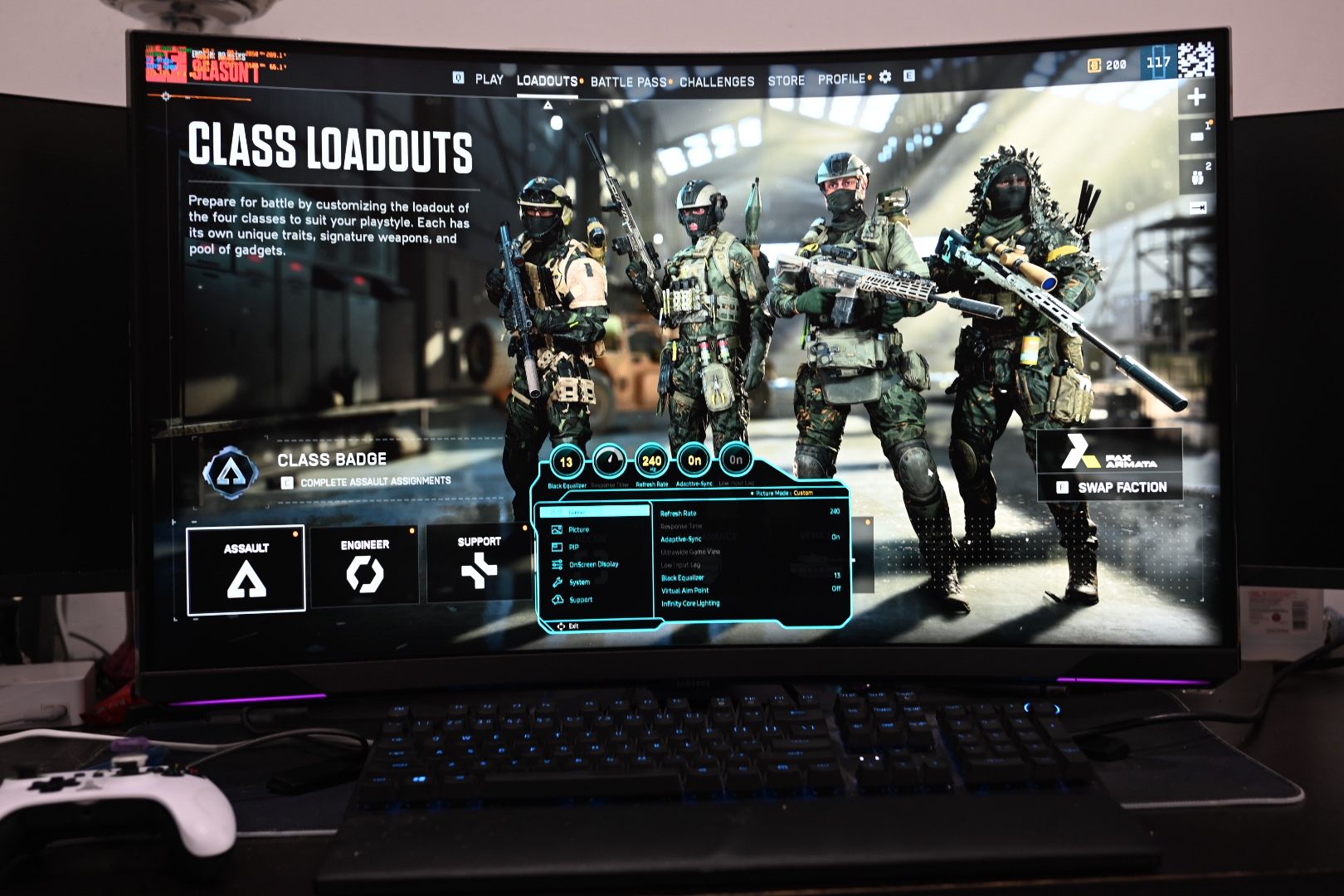 Samsung Odyssey Neo G8 32” 4k 240hz curved mini LED G-Sync Gaming Monitor 