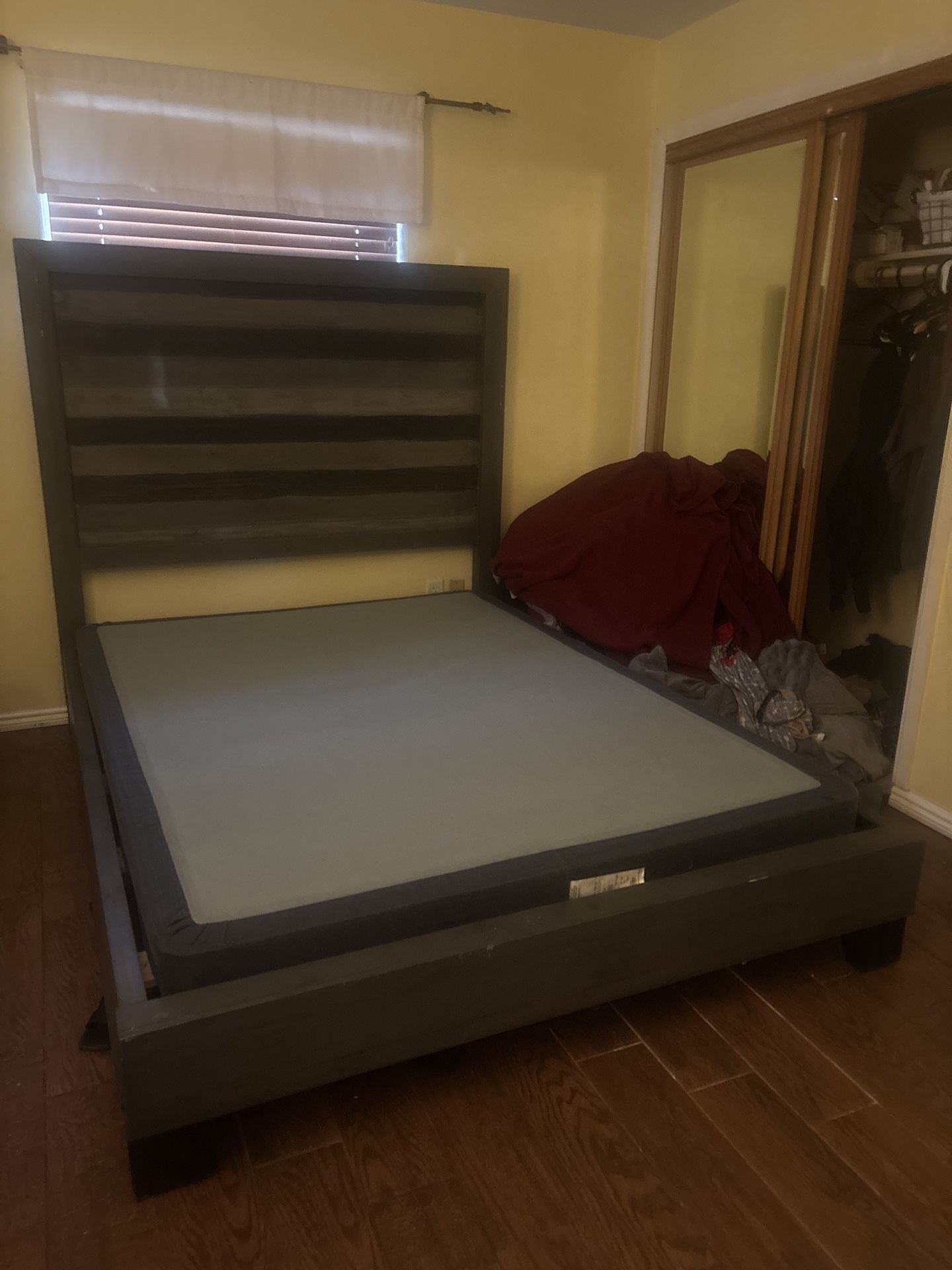 Queen bed-frame and dresser set