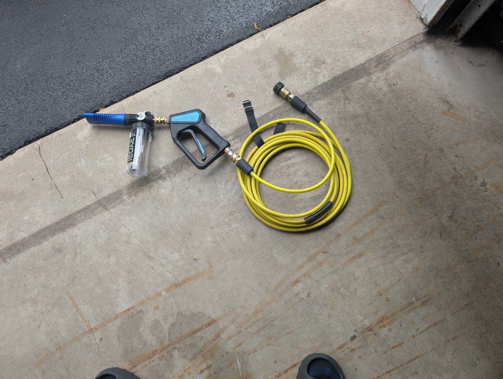 Stubby Gun, Ryobi Power Washer Hose And Foam Cannon