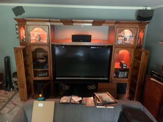 Oak Entertainment center