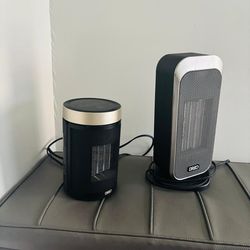 2 DREO Space heaters includes 1 remote control. Both heaters works great.