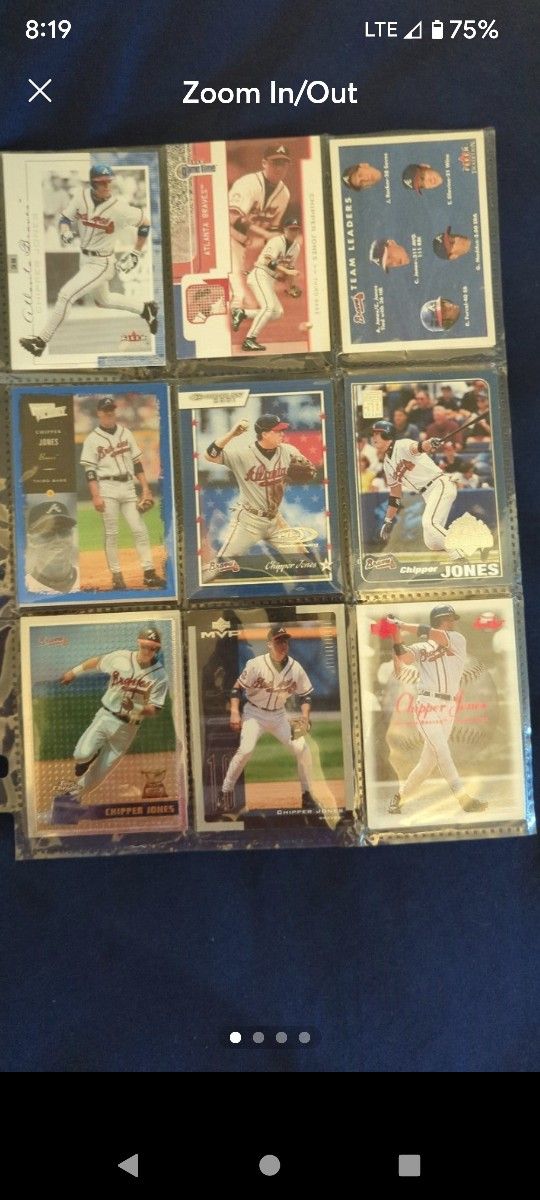 Various chipper Jones Atlanta Braves baseball