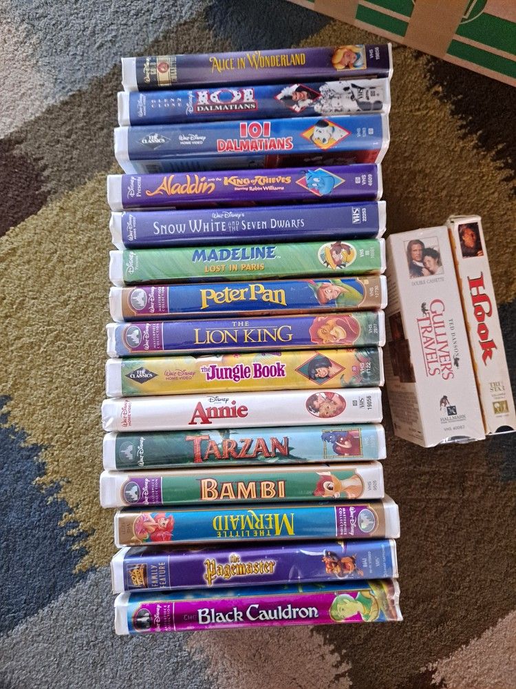 Disney Classic Vhs Movies