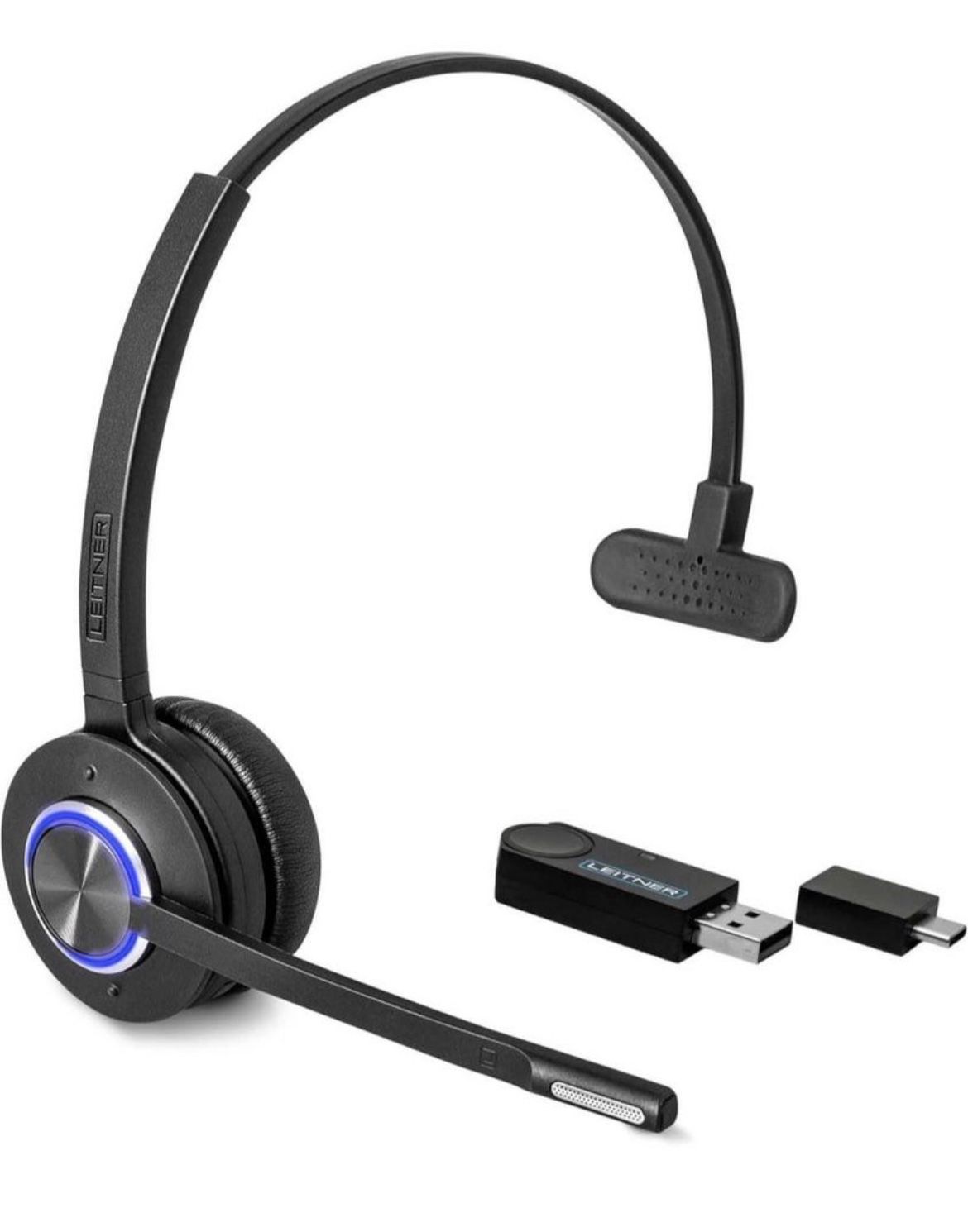 LH470 – Wireless Computer Headset with Microphone – Zoom and Teams Headset 