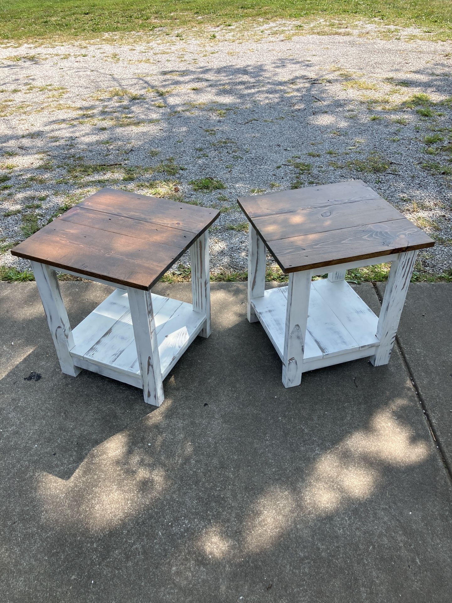 Farm fresh Custom Handmade End Table Set If 2