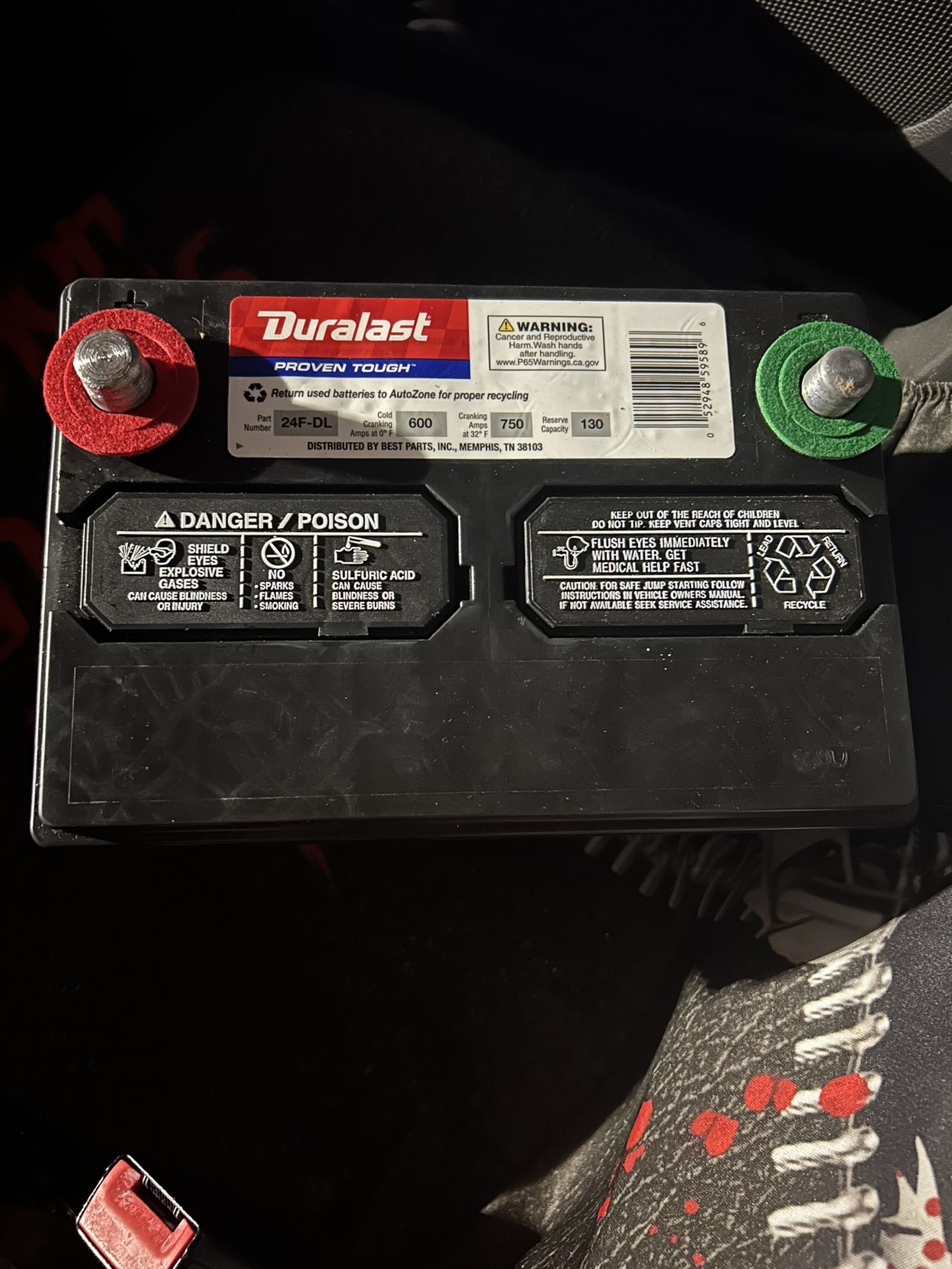$170 Brand New 2 Year Duralast 24F-DL Car Battery