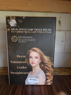 Professional high-speed 6-in-1 hair dryer brush