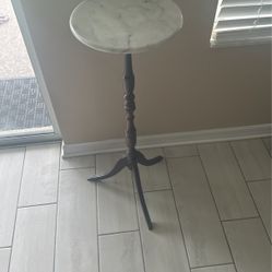 Mahogany Marble Stand Table